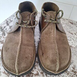 Clarks originals trek hike British Tan Leather Suede Boots size 8